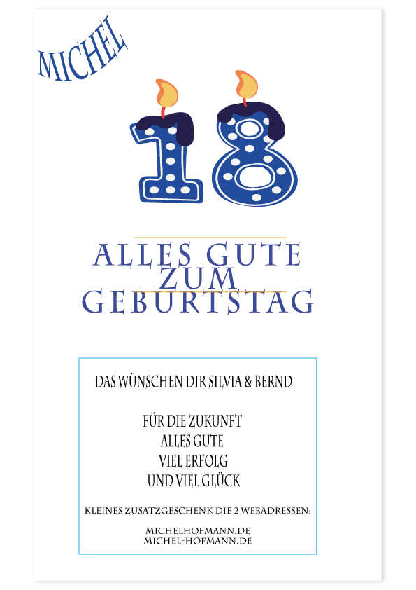 Michel ist jetzt 18